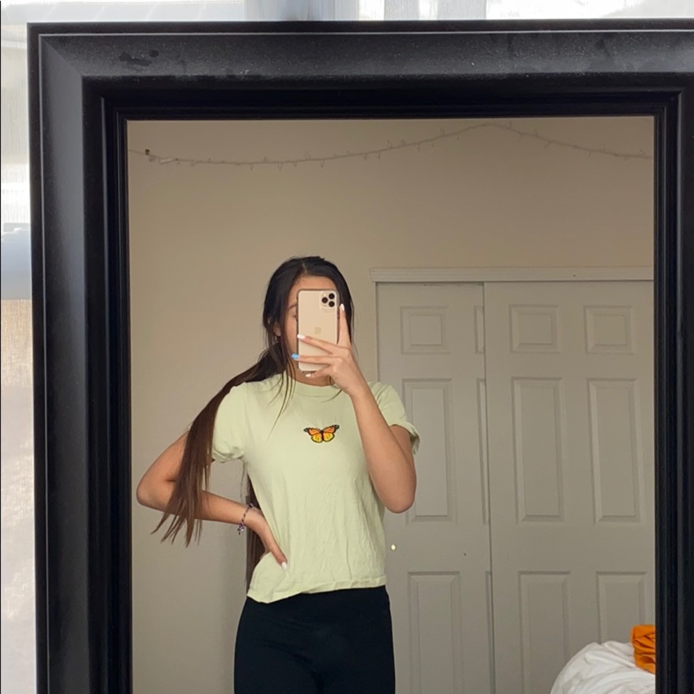 brandy melville butterfly top